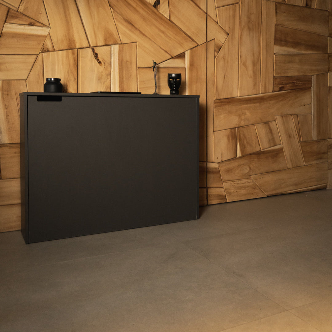 Secuencia del Escritorio FOLD en transformación: de estructura cerrada a superficie funcional.