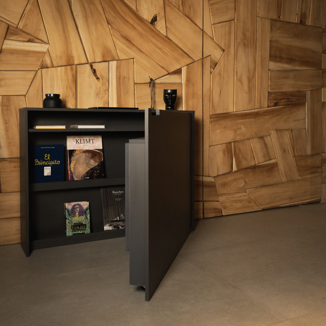 Secuencia del Escritorio FOLD en transformación: de estructura cerrada a superficie funcional.